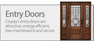 Clopay Entry Doors are attractive, energy efficient and secure.